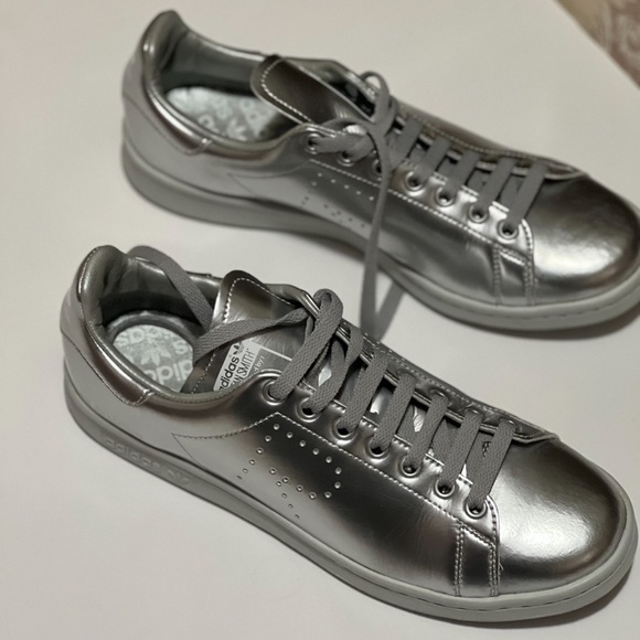 Adidas Raf Simons Stan Smith Metallic Leather Sneakers size 9 - Picture 3 of 8